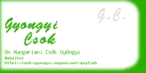 gyongyi csok business card